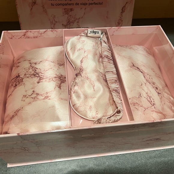 Slip beauty sleep to go silk mask & pillow set pink marble limited edition - Picture 5 of 7